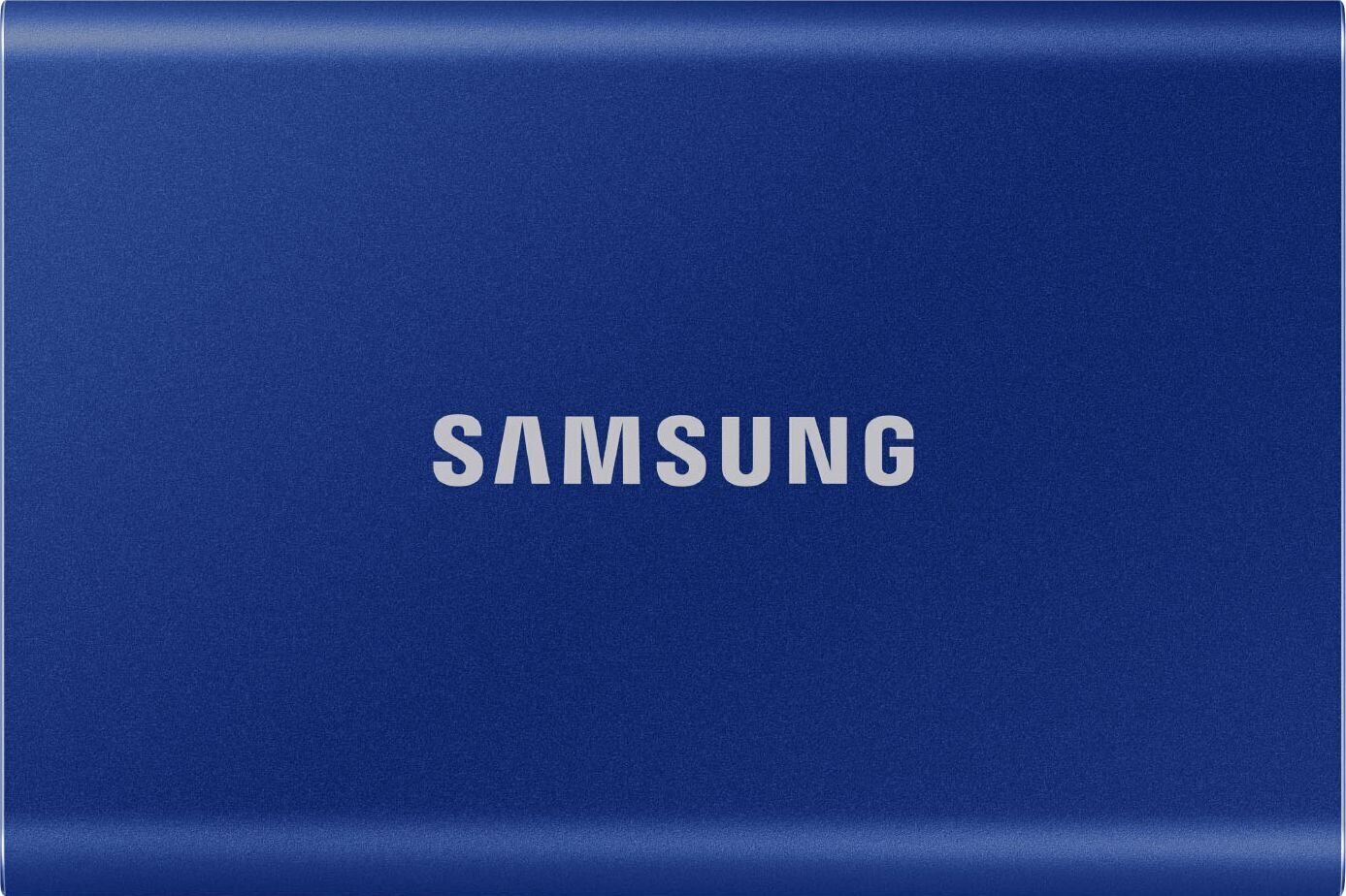 Внешний жесткий диск Samsung SSD T7 1TB, Синий (MU-PC1T0H/WW) цена | 220.lv