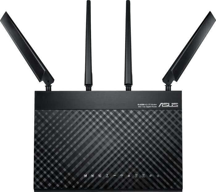 Asus AC1900 Dual Band LTE Router 4G-AC68U 802.11ac, 10 цена и информация | Rūteri (maršrutētāji) | 220.lv