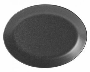 Seasons melns ovāls šķīvis 32cm Porland cena un informācija | Trauki, šķīvji, pusdienu servīzes | 220.lv