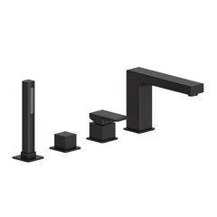 Mexen смеситель для ванны из 4-х частей Cube black цена и информация | Смесители | 220.lv