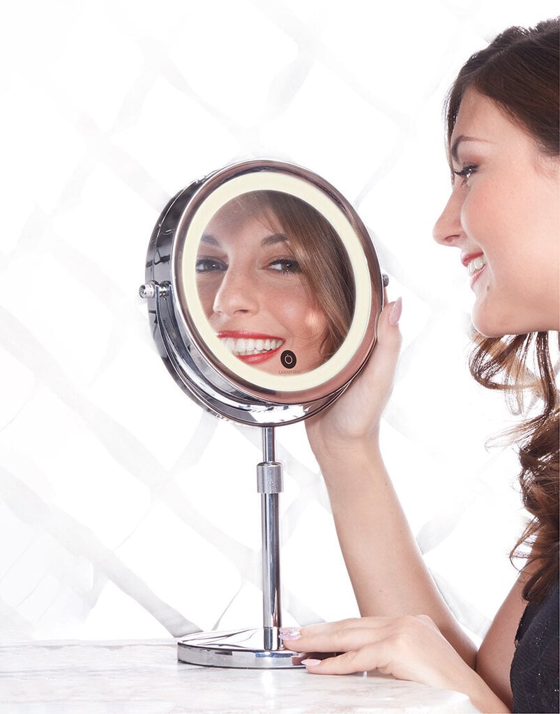 Palielināmais spogulis Lanaform ar apgaismojumu (x1 / x10) цена и информация | Kosmētikas somas, spoguļi | 220.lv