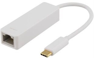 Deltaco USBC-GIGA1, RJ45, USB 3.1, 0.1m cena un informācija | Kabeļi un vadi | 220.lv