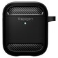 Spigen Rugged Armor AirPods Black cena un informācija | Austiņu piederumi | 220.lv