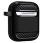 Spigen Rugged Armor AirPods Black cena un informācija | Austiņu piederumi | 220.lv