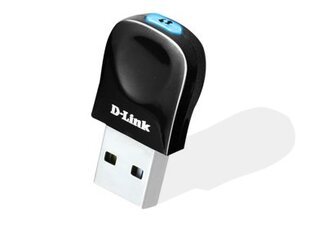 Беспроводной сетевой адаптер D-LINK DWA-131 Nano, 802.11b/g/n, 150 Mbps цена и информация | Маршрутизаторы (роутеры) | 220.lv