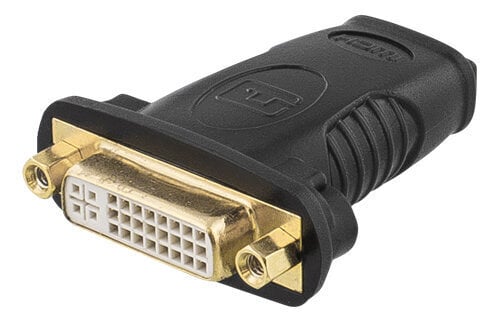 Deltaco HDMI-10A, HDMI/DVI-D cena un informācija | Adapteri un USB centrmezgli | 220.lv
