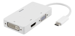 Deltaco USBC-HDMI15, USB-C/HDMI/DVI/VGA cena un informācija | Adapteri un USB centrmezgli | 220.lv