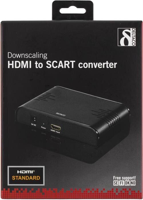 Deltaco HDMI-SCArt2, HDMI/SCART цена и информация | Adapteri un USB centrmezgli | 220.lv