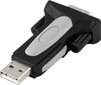 Deltaco UC-232C9, DB-9, USB 2.0, 1m цена и информация | Kabeļi un vadi | 220.lv
