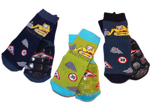 Не скользящие детские носки для ползанья «Бульдозер» цена и информация | Колготки, носочки для новорожденных | 220.lv