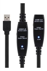 Deltaco USB3-1006, USB 3.0, 10м цена и информация | Кабели и провода | 220.lv