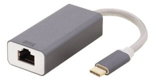 Deltaco USBC-GIGA5, USB-C/RJ45, 0.06 м цена и информация | Адаптеры и USB разветвители | 220.lv