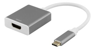 Deltaco USBC-HDMI9, USB-C/HDMI, 0.2 м цена и информация | Кабели и провода | 220.lv