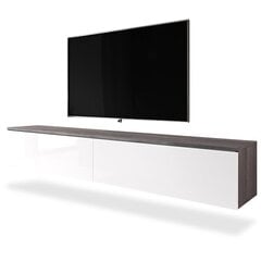 ТВ столик Selsey Kane, темно-коричневый/белый цена и информация |  Тумбы под телевизор | 220.lv