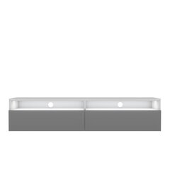 ТВ столик Selsey Rednaw 140 LED, серый/белый цена и информация | Тумбы под телевизор | 220.lv