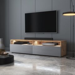 TV galdiņš Selsey Rednaw 140 LED, pelēks/brūns cena un informācija | TV galdiņi | 220.lv