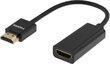 Deltaco HDMI-1088, HDMI, 0.1m цена и информация | Adapteri un USB centrmezgli | 220.lv