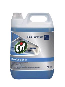 Stiklu un virsmu tīrīšanas līdzeklis CIF PROFESSIONAL Windows & Multisurface cleaner 5L cena un informācija | Tīrīšanas līdzekļi | 220.lv