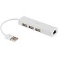 Deltaco USB2-LAN3, USB-A cena un informācija | Adapteri un USB centrmezgli | 220.lv