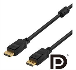 Deltaco DP-1020, DisplayPort, 2м цена и информация | Кабели и провода | 220.lv