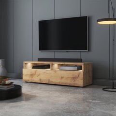 ТВ столик Selsey Rednaw 100 LED, коричневый цена и информация | Тумбы под телевизор | 220.lv