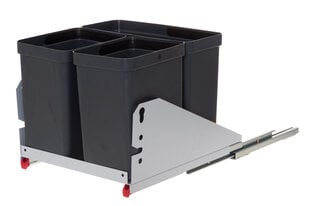 Выдвижной ящик с мусорным контейнером Mewe, 4 детали цена и информация | Мусорные баки | 220.lv