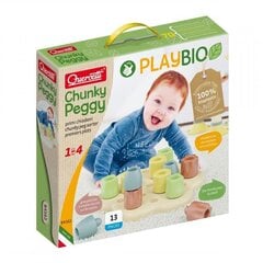 Мозаика Quercetti Play Bio Chunky Peggy 84162, 13 д. цена и информация | QUERCETTI Товары для детей и младенцев | 220.lv