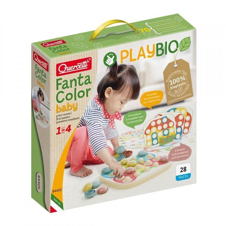 Mozaīka Quercetti FantaColor Baby Play Bio 84405, 28 d. cena un informācija | Attīstošās rotaļlietas | 220.lv