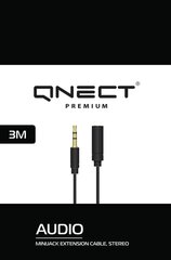 Qnect 101347, Minijack, 3m cena un informācija | Kabeļi un vadi | 220.lv