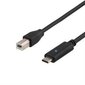 Deltaco USBC-1015, USB-C/USB-B, 1.5 m cena un informācija | Kabeļi un vadi | 220.lv