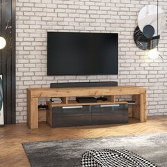 ТВ столик Selsey Vergon, коричневый/черный цена и информация | Тумбы под телевизор | 220.lv