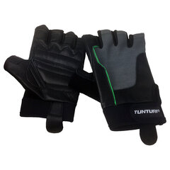 Тренировочные перчатки Tunturi Fit Gel, черные цена и информация | Перчатки для йоги, гимнастики, серый цвет | 220.lv