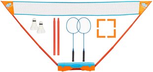 Badmintona komplekts Get&Go Instant, zils/oranžs cena un informācija | Badmintons | 220.lv