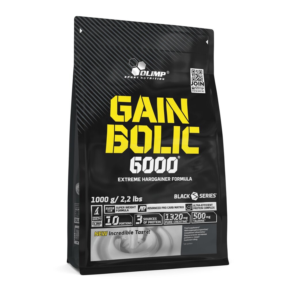 Gain Bolic 6000 Olimp Sport Nutrition cookies cream 1 kg цена и информация | Uztura bagātinātāji, preparāti muskuļu masas palielināšanai | 220.lv