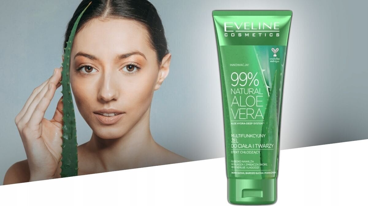 Mitrinošs sejas un ķermeņa gels Eveline Cosmetics 99% Natural Aloe Vera, 250 ml cena un informācija | Ķermeņa krēmi, losjoni | 220.lv