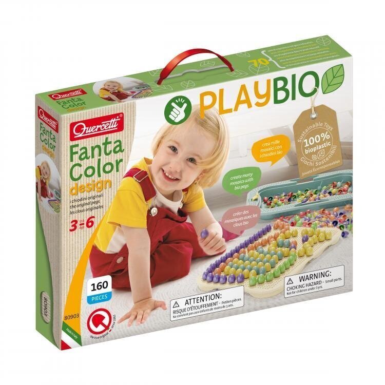 Mozaīka Quercetti FantaColor Play Bio 80903, 160 d. цена и информация | Attīstošās rotaļlietas | 220.lv