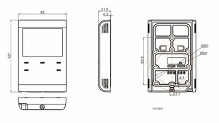 Дистанционное управление SIEMENS RDE100.1 цена и информация | Принадлежности для отопительного оборудования | 220.lv