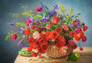 Puzle Castorland Bouquet of poppies, 500 det. cena un informācija | Puzles, 3D puzles | 220.lv