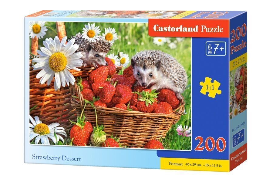 Puzle Castorland Strawberry DEessert, 200 d. cena un informācija | Puzles, 3D puzles | 220.lv