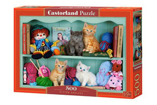 Пазл Castorland Kitten Shelves, 500 д. цена и информация | Пазлы | 220.lv