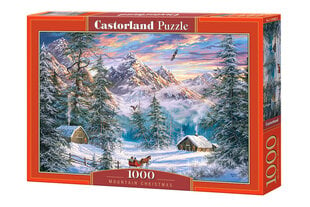 Puzle Castorland Mountain Christmas, 1000 det. cena un informācija | Puzles, 3D puzles | 220.lv