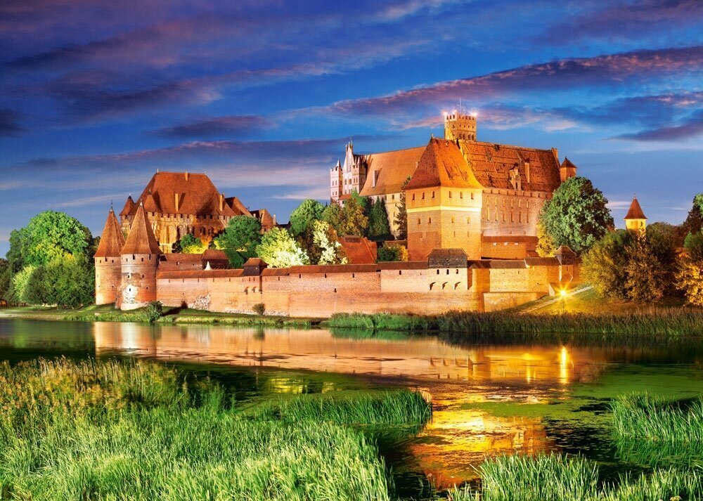 Castorland puzle Malbork Castle, Poland, 1000 det. cena un informācija | Puzles, 3D puzles | 220.lv