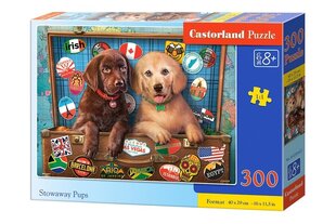 Пазл Castorland Puzzle Stowaway Pups, 300 дет. цена и информация | Пазлы | 220.lv