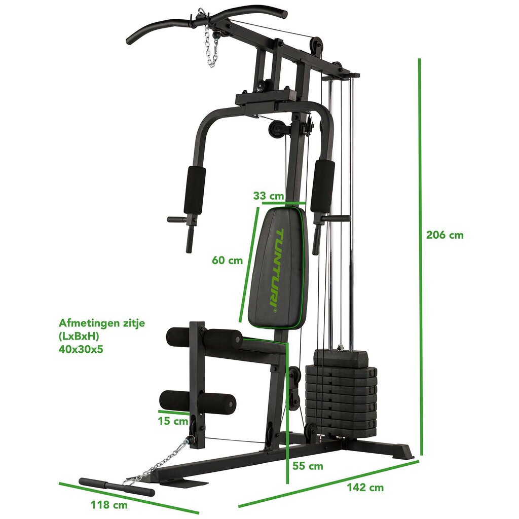 Daudzfunkcionāls trenažieris Tunturi HG10 Home Gym cena un informācija | Spēka trenažieri | 220.lv