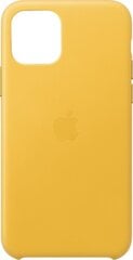 Apple Leather Case, piemērots iPhone 11 Pro, dzeltens cena un informācija | Telefonu vāciņi, maciņi | 220.lv