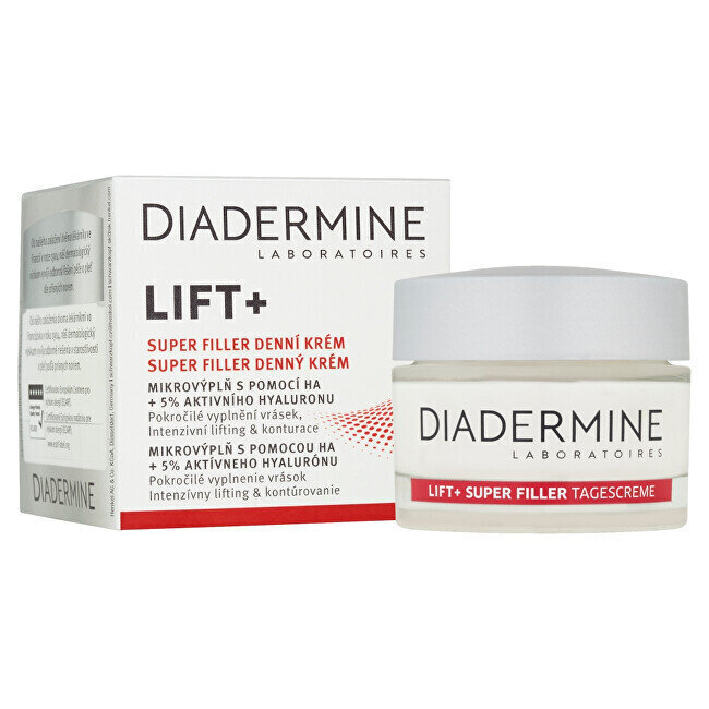 Pretgrumbu dienas sejas krēms Diadermine Lift+ Super Filler, 50 ml cena un informācija | Sejas krēmi | 220.lv