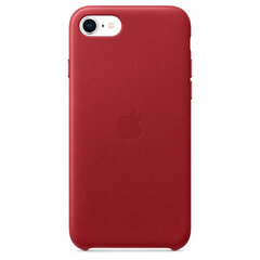 Apple Leather Case, piemērots iPhone 7 / 8 / SE (2020), sarkans cena un informācija | Telefonu vāciņi, maciņi | 220.lv