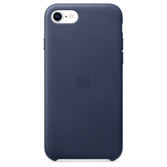 Apple Leather Case MXYN2ZM/A Midnight Blue cena un informācija | Telefonu vāciņi, maciņi | 220.lv