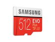 Samsung EVO PLUS 512GB MicroSD ar adapteri (MB-MC512HA/EU) цена и информация | Atmiņas kartes fotokamerām | 220.lv