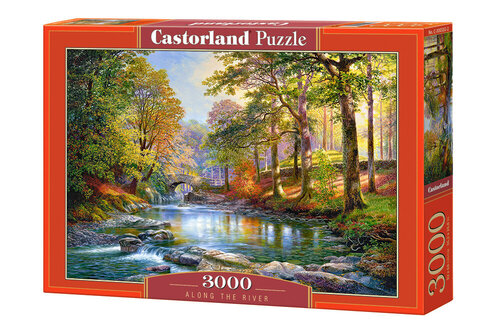 Puzle Castorland Krāsaina upe 3000 det. cena un informācija | Puzles, 3D puzles | 220.lv